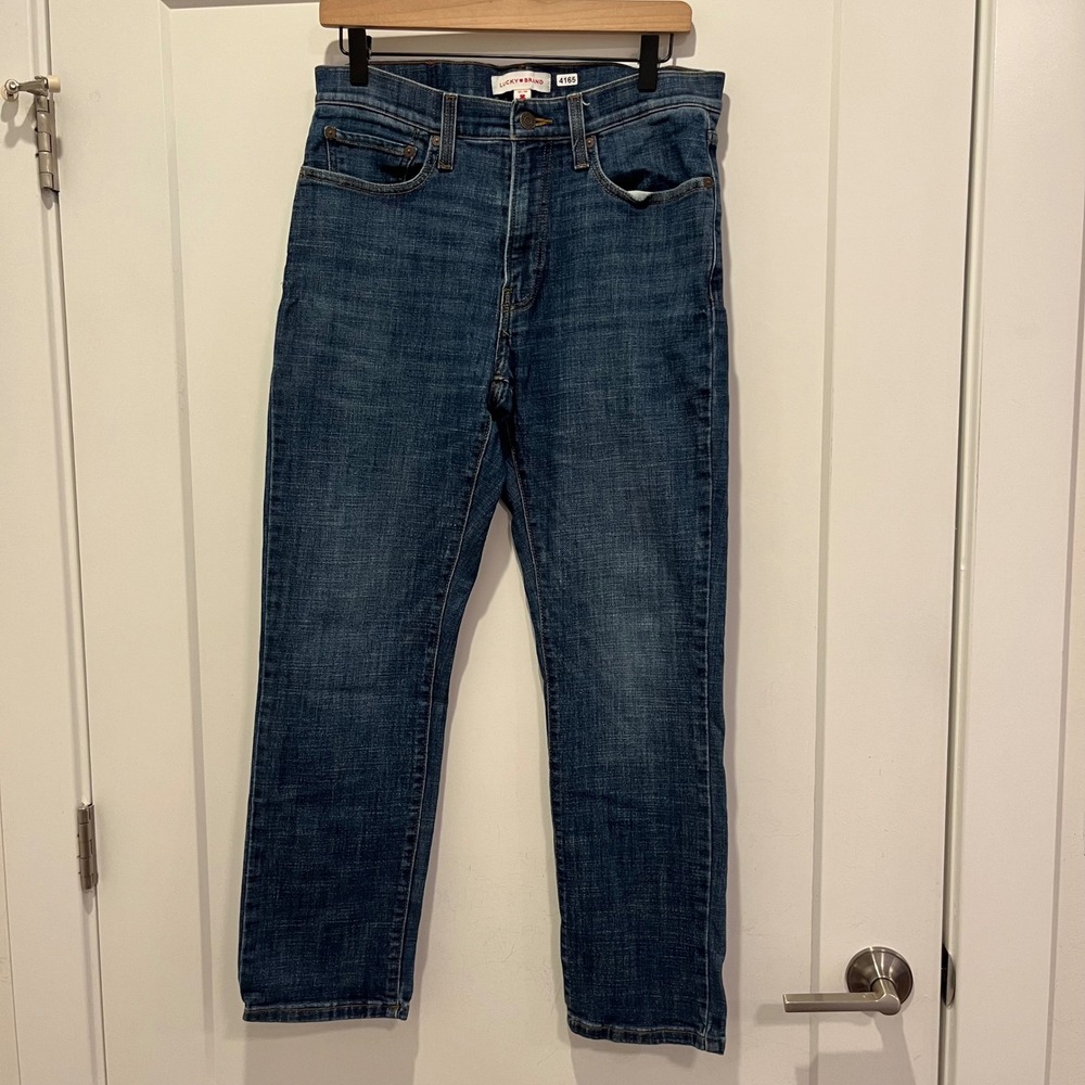 Lucky Brand 223 Straight Leg Jeans Mens 32x30 Medium Wash Denim Blue Pants